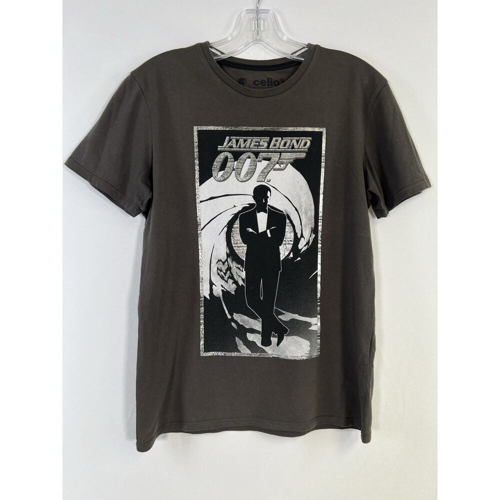 James Bond 007 Graphic T Shirt Large Cartoon‎ Rare Y2K Movie Tee Vintage Vtg